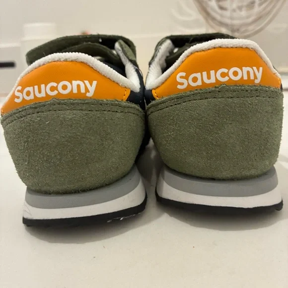 Saucony Kids' Olive and Navy Sneakers - Picture 2 of 4